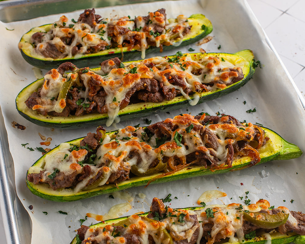 Cheesesteak Zucchini Boats – Emma Claire's Kitchen