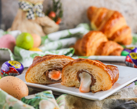 Stuffed Croissants with Cadburry Eggs